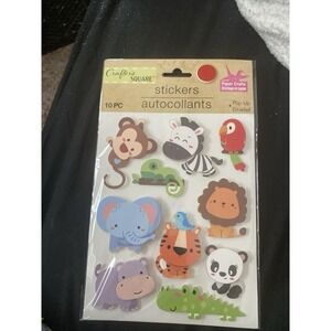 Crafters Square POP-Up Zoo Animals Baby Lion Tiger Bear Deer Fox Racon Elephant